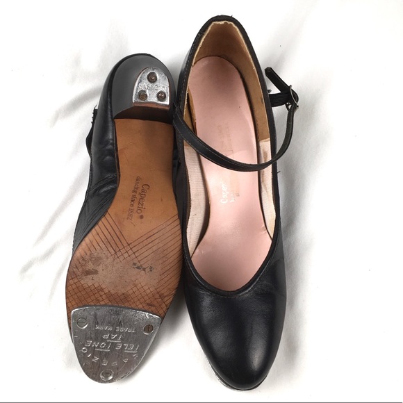 Capezio Shoes - Capezio Black Heeled Tap Shoes Women’s Size 6.5